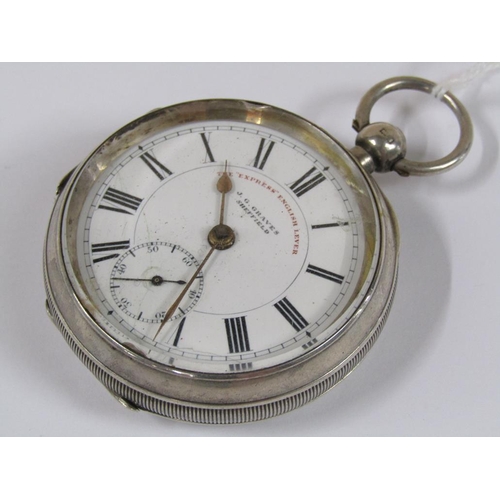 1326 - J.G GRAVES SILVER CASED POCKET WATCH