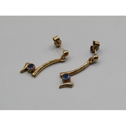 1408 - PAIR OF 9CT GOLD EARRINGS