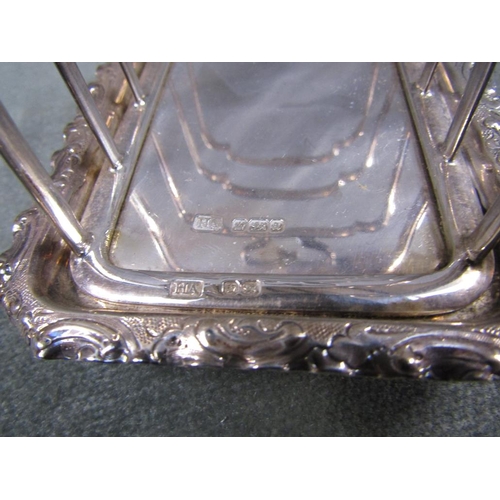 1423 - SILVER FOUR DIVISION TOAST RACK, SHEFFIELD 1893, 12CM W