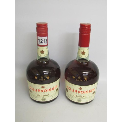 1213 - TWO BOTTLES OF  COURVOISIER LUXE COGNAC