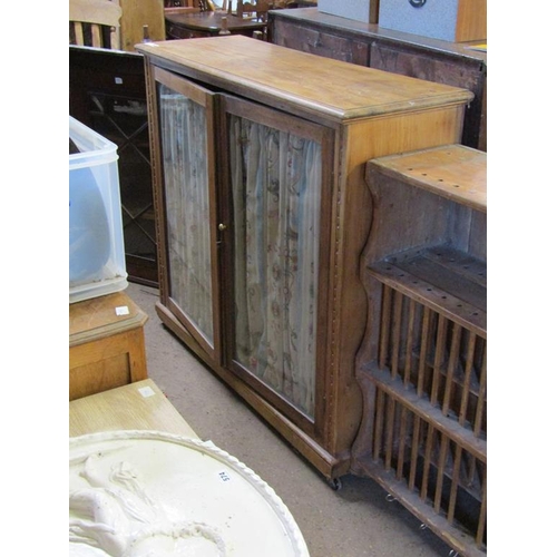 592 - VICTORIAN PINE GLAZED CABINET