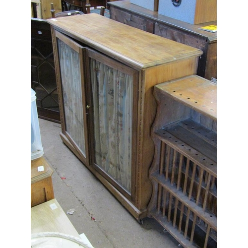 592 - VICTORIAN PINE GLAZED CABINET