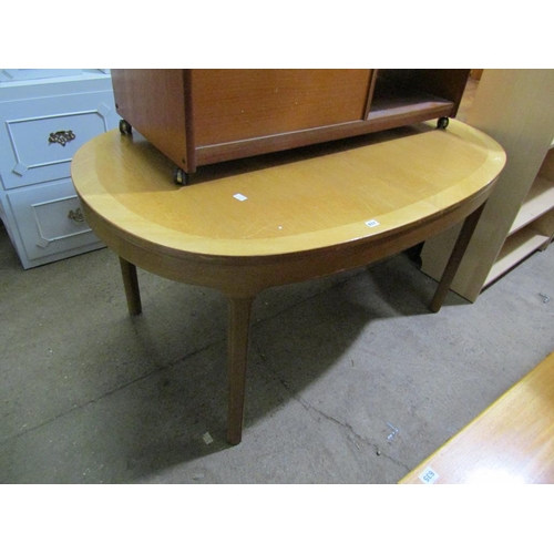 637 - TEAK EXTENDING DINING TABLE