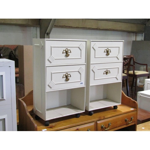 655 - PAIR OF BEDSIDE CHESTS