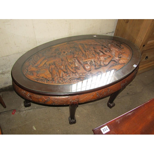 719 - OVAL COFFEE TABLE