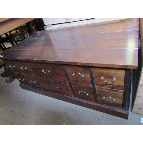 729 - MAHOGANY CHEST