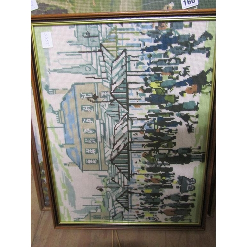 160 - SERIES OF FRAMED NEEDLEWORK PICTURES