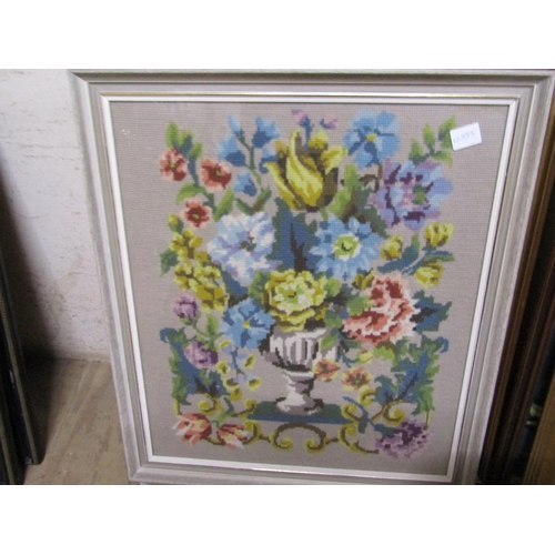 160 - SERIES OF FRAMED NEEDLEWORK PICTURES