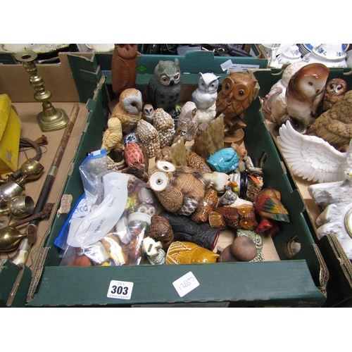 303 - BOX OF ANIMAL ORNAMENTS TO INC. SHELL