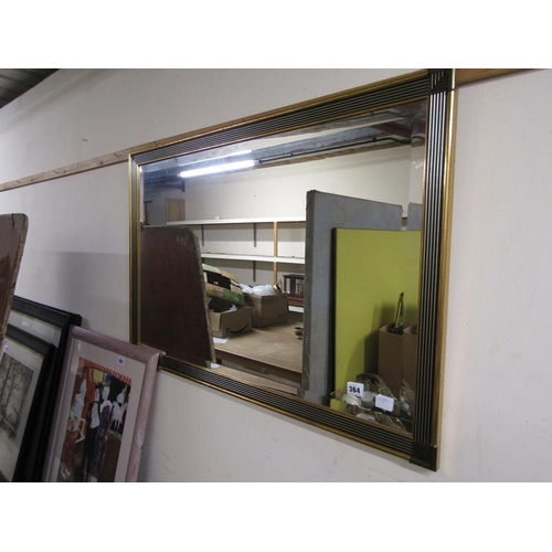 364 - BEVEL EDGE GILT FRAMED WALL MIRROR