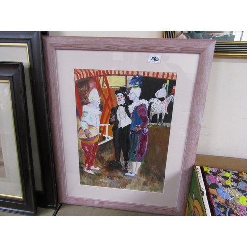 365 - FRAMED ACRYLIC CLOWN