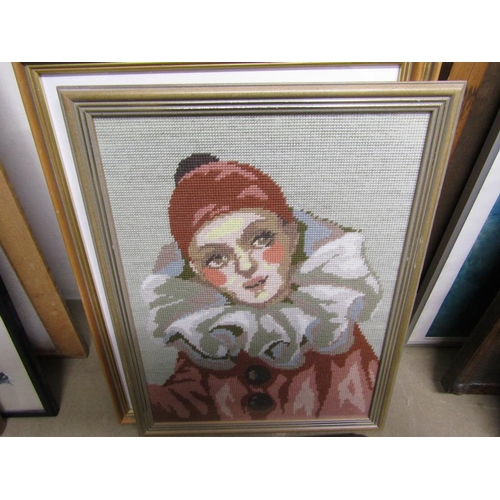 370 - FRAMED PICTURES AND PRINTS AND NEEDLEWORKS