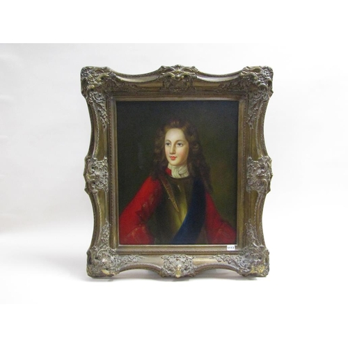 1113 - E THORS - PORTRAIT OF A LADY IN MEDIEVAL COSTUME, SIGNED OIL ON CANVAS, FRAMED, 59CM X 48CM