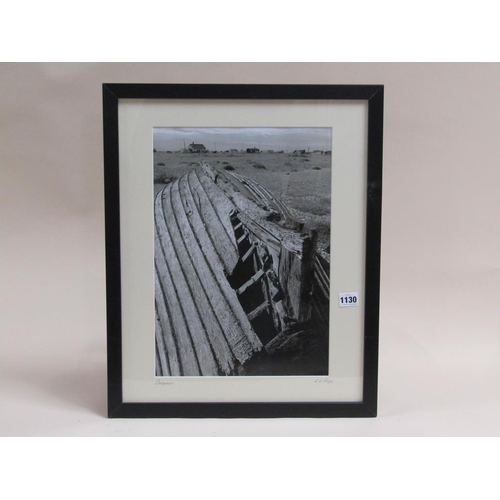 1130 - R C MOYE - DUNGEONESS, FRAMED MONO PHOTOGRAPH, F/G, 41CM X 28CM