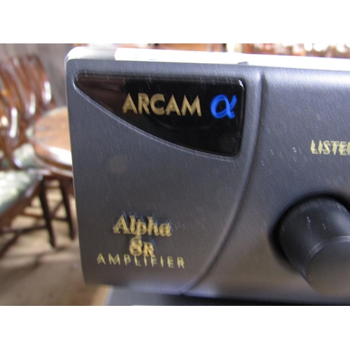 1214 - Arcam Alpha 8R amplifier; 8 Tuner; 7SE cd player and remote - 43CM W