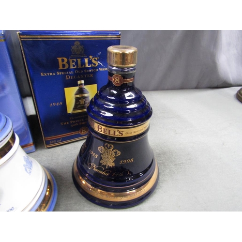 1237 - BOXED BELLS COMMEMORATIVE WHISKEY TO INCL QUEEN MOTHER