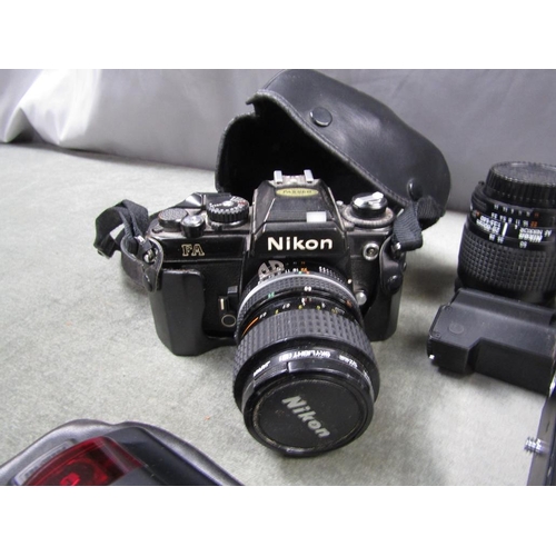 1258 - NIKON CAMERA AND ACCESSORIES AND LENS