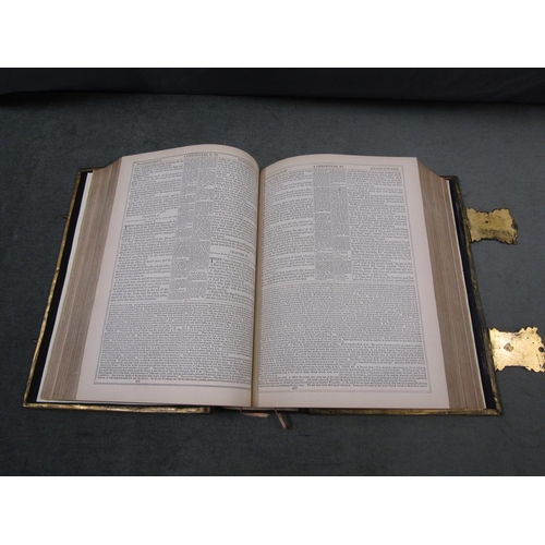 1261 - LARGE LEATHER BOUND FAMILY BIBLE