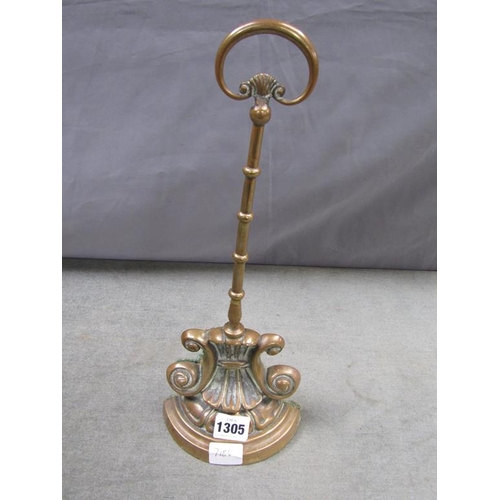 1305 - 19C CAST DOOR STOP, 38CM H