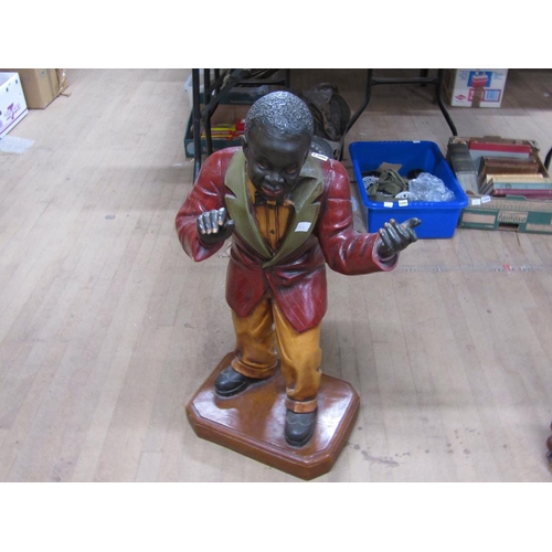 1306 - LARGE RESIN JAZZ PLAYER, 90CM H