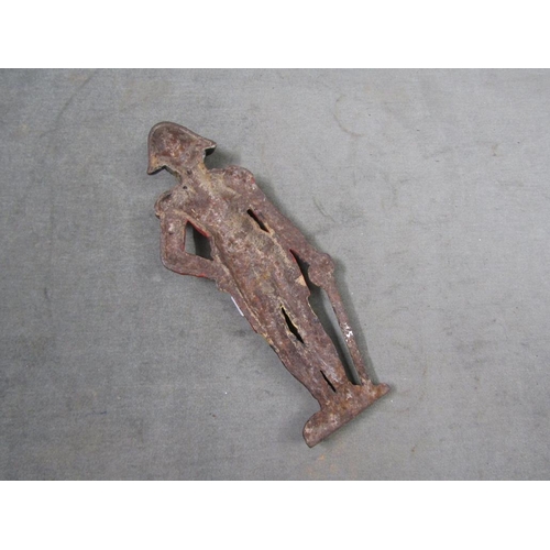 1331 - CAST NAPOLEONIC STYLE FIGURE DOORSTOP, 35CM H