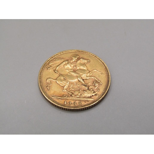 1373 - GOLD SOVEREIGN 1888