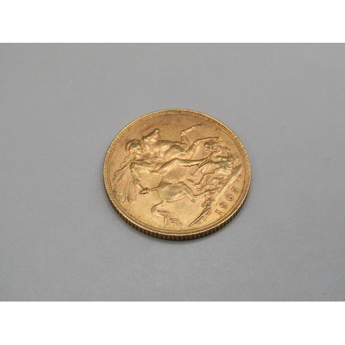 1393 - GOLD SOVEREIGN 1905