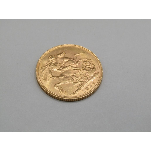 1404 - GOLD SOVEREIGN 1907