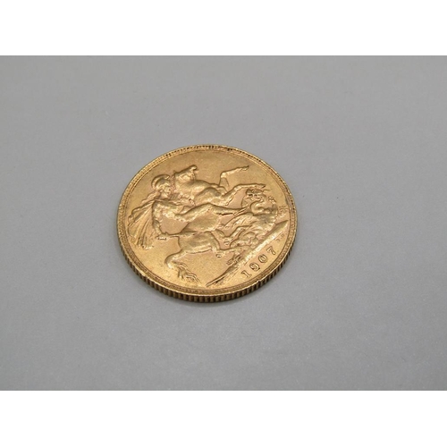 1406 - GOLD SOVEREIGN 1907