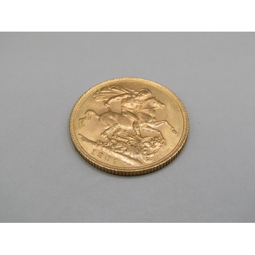 1407 - GOLD SOVEREIGN 1907