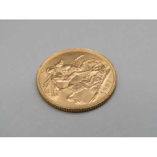 1409 - GOLD SOVEREIGN 1907