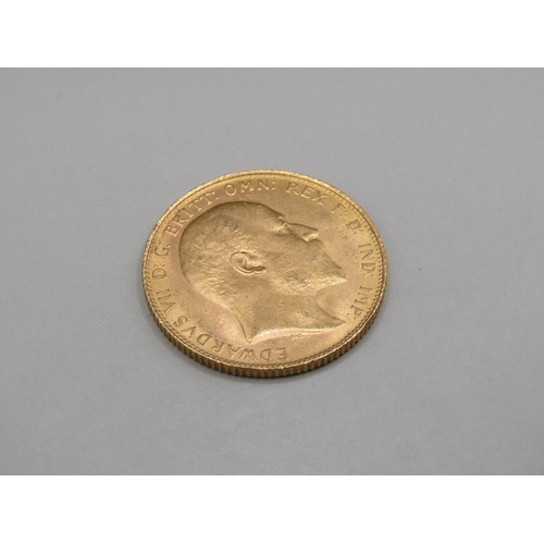 1413 - GOLD SOVEREIGN 1908