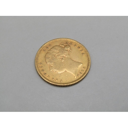 1418 - GOLD HALF SOVEREIGN 1883