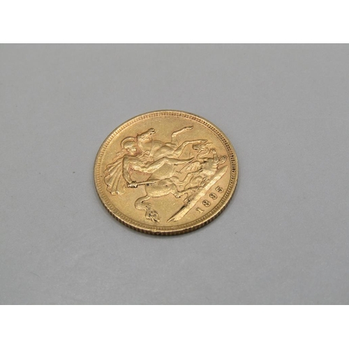 1423 - GOLD HALF SOVEREIGN 1895