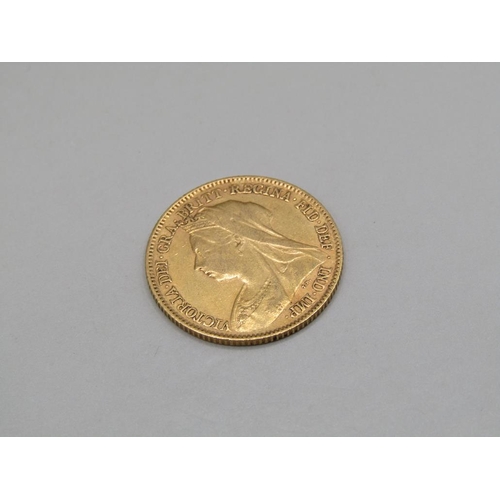 1424 - GOLD HALF SOVEREIGN 1895