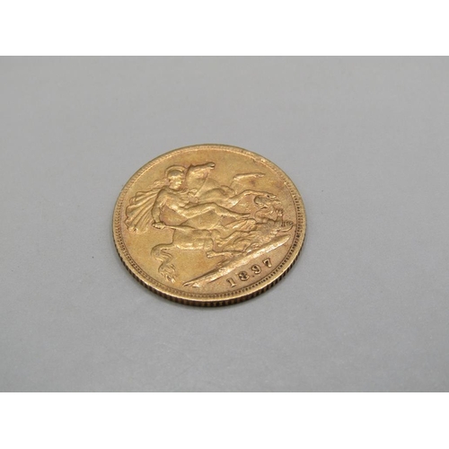 1428 - GOLD HALF SOVEREIGN 1897