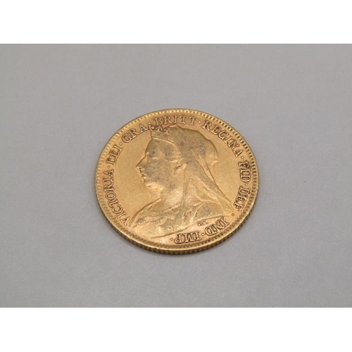 1432 - GOLD HALF SOVEREIGN 1898