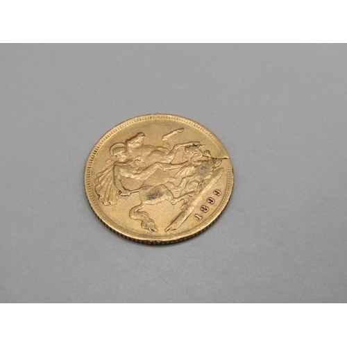 1435 - GOLD HALF SOVEREIGN 1899