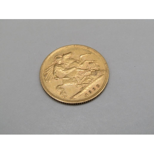 1437 - GOLD HALF SOVEREIGN 1900