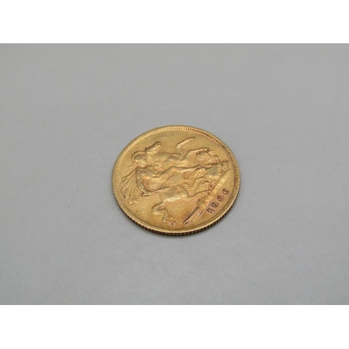 1438 - GOLD HALF SOVEREIGN 1900