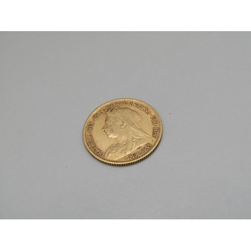 1439 - GOLD HALF SOVEREIGN 1900