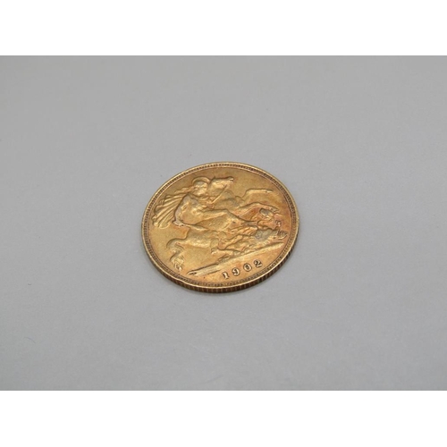 1446 - GOLD HALF SOVEREIGN 1902