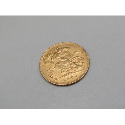 1450 - GOLD HALF SOVEREIGN 1904