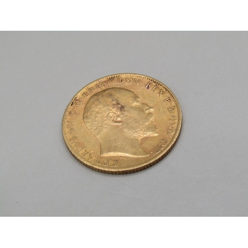 1451 - GOLD HALF SOVEREIGN 1905