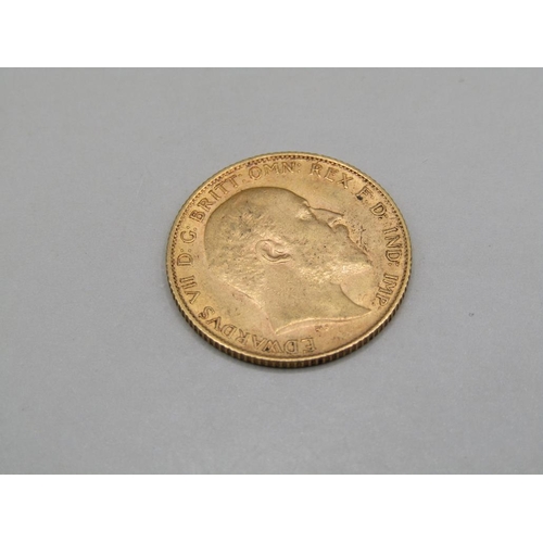 1452 - GOLD HALF SOVEREIGN 1905