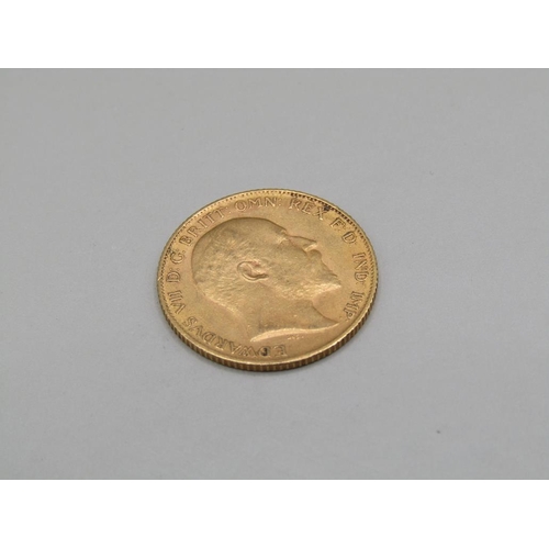 1454 - GOLD HALF SOVEREIGN 1905