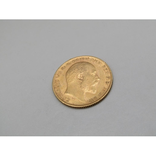 1456 - GOLD HALF SOVEREIGN 1905