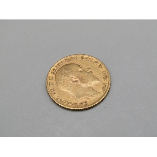 1457 - GOLD HALF SOVEREIGN 1905