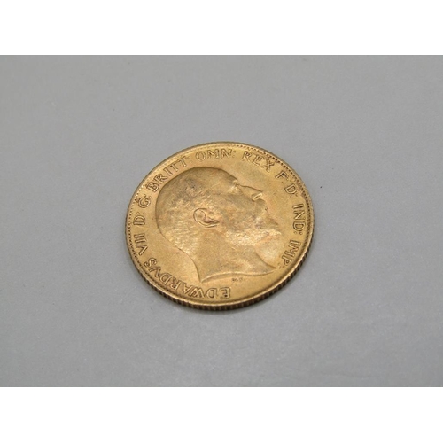 1459 - GOLD HALF SOVEREIGN 1905