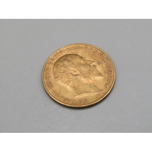 1460 - GOLD HALF SOVEREIGN 1905